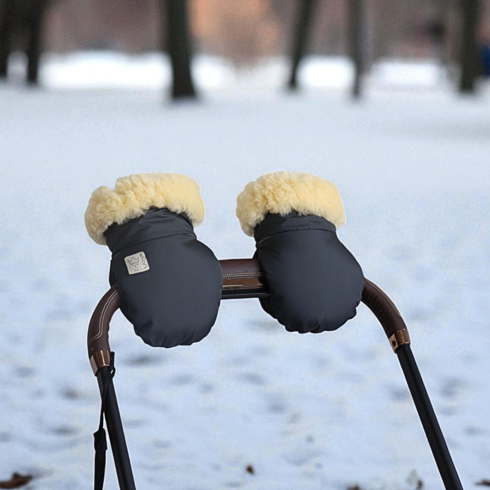 Kaiser Reflect aitas vilnas ziemas cimdi ratiem - Anthracite