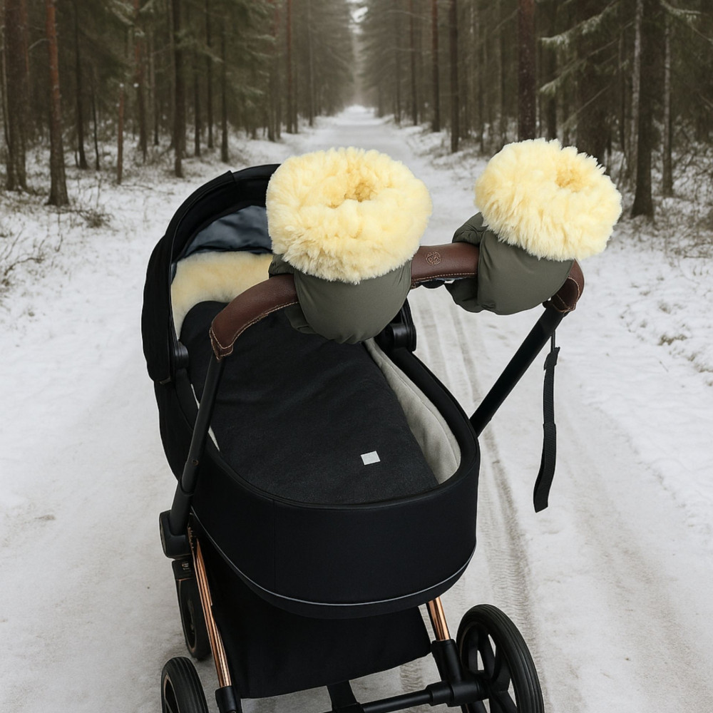 Kaiser Hand warmer Reflect for strollers - Khaki