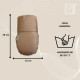 Kaiser Hand warmer Reflect for strollers - Khaki