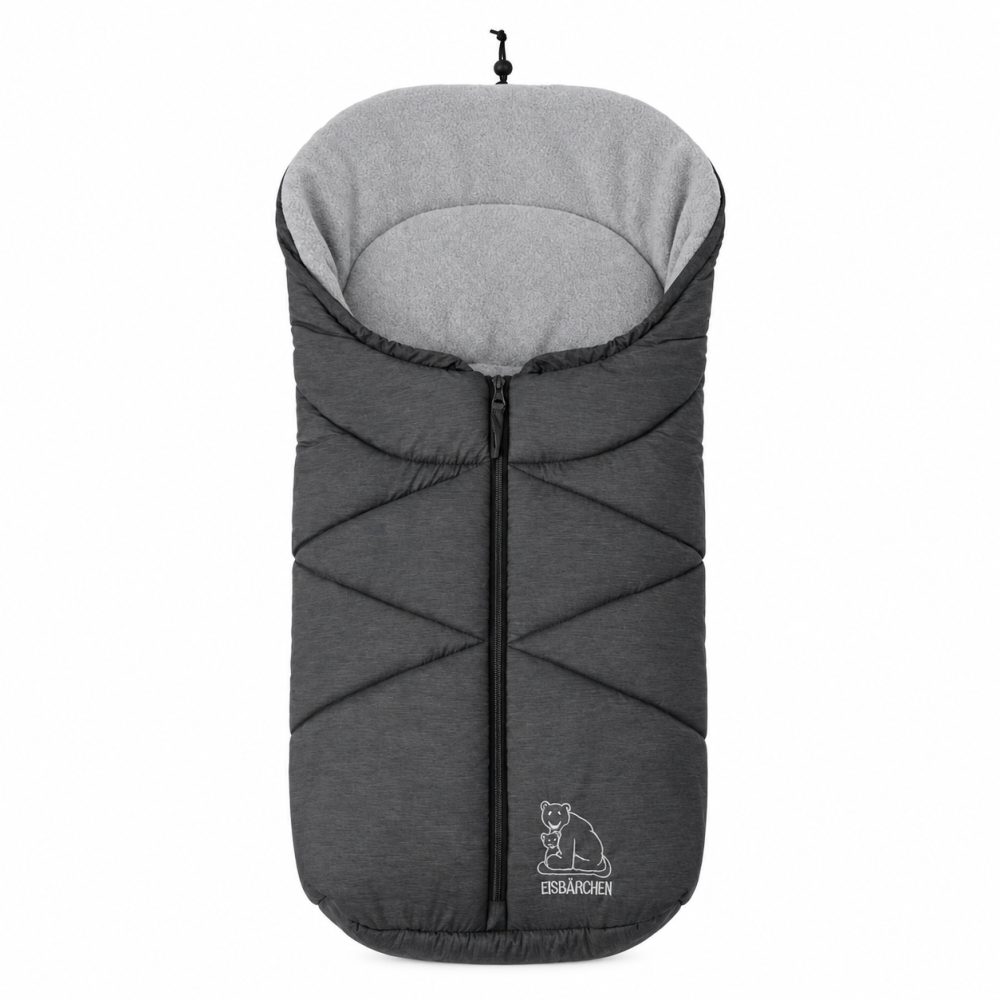 Heitmann Felle Eisbärchen guļammaiss kulbai un autokrēslam, 79 × 39 cm grey melted