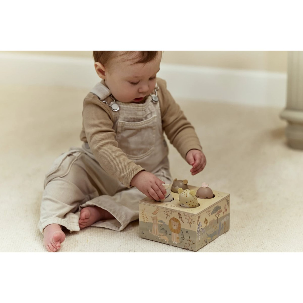 Little Dutch koks Pop­up rotaļlieta ´Safari Friends´ FSC