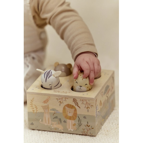 Little Dutch koks Pop­up rotaļlieta ´Safari Friends´ FSC