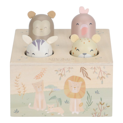 Little Dutch koks Pop­up rotaļlieta ´Safari Friends´ FSC