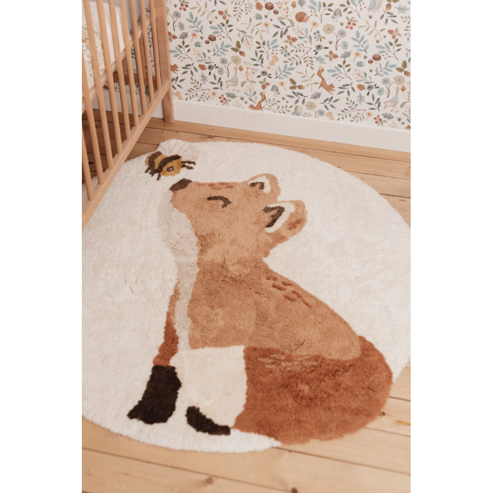 Little Dutch Rug ´Fox with Bee´ 110×110 cm