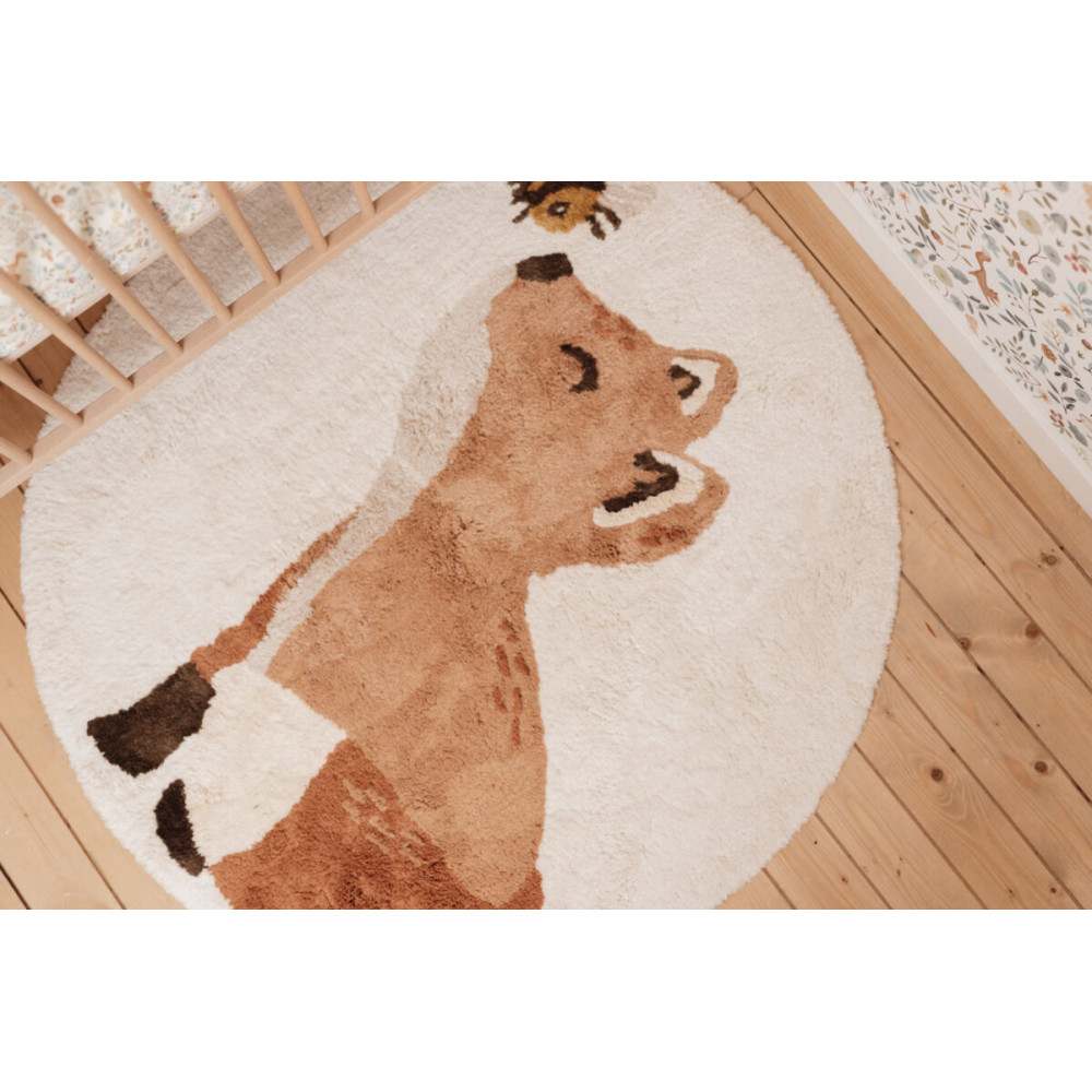 Little Dutch Rug ´Fox with Bee´ 110×110 cm