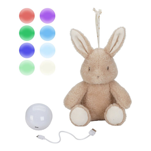 Little Dutch Cuddle Bunny Light & Sound ´Newborn Naturals´