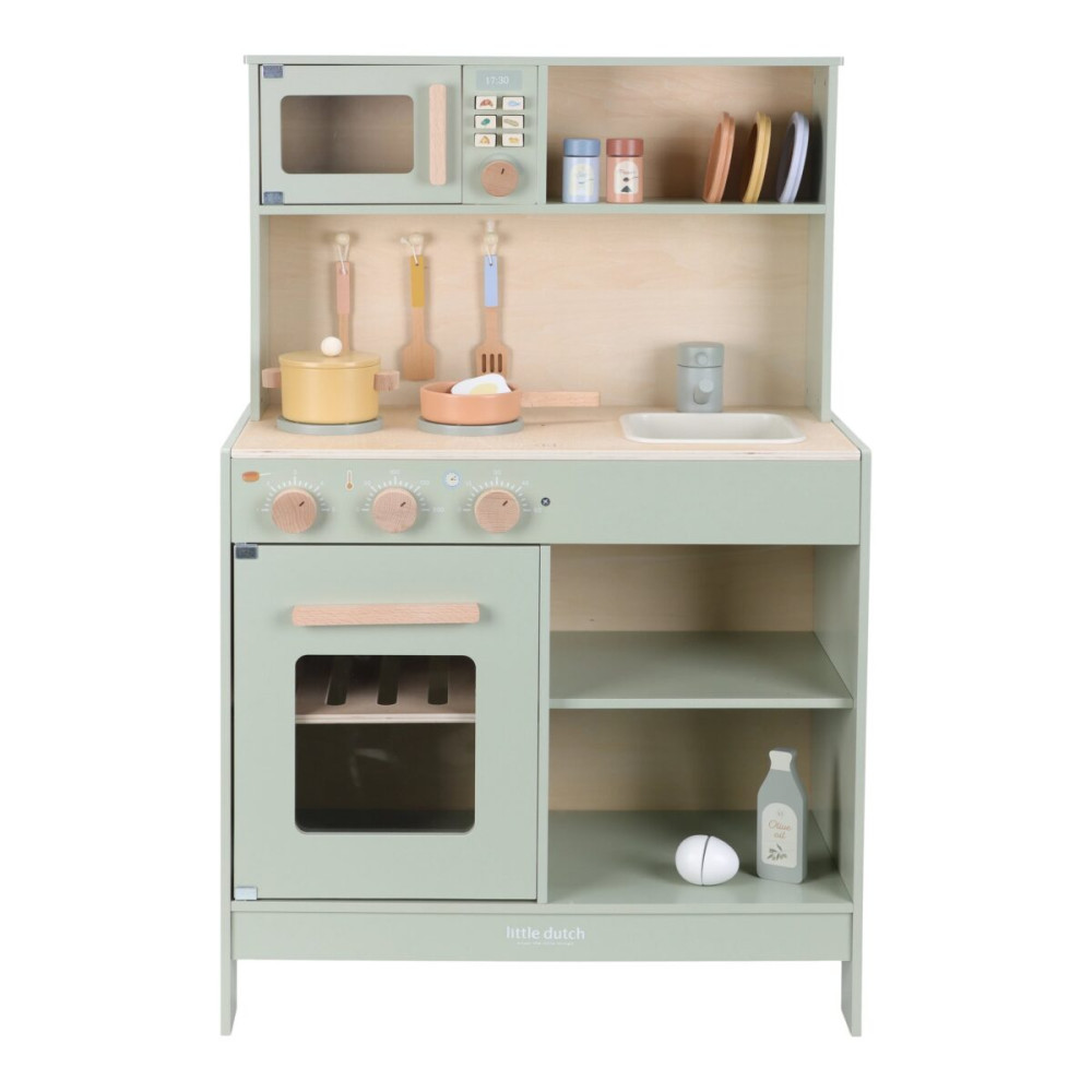 Little Dutch Wooden Play Kitchen `Mint` FSC