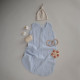 Mushie Muslin Sleep Bag - Baby Blue