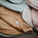 Mushie Burp Cloth - Fall Yellow/Fog