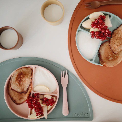 Mushie Silicone Suction Plate - Blush