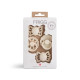 FRIGG ​​Baby's First pacifier​ 4-pack - Floral heart - Cream