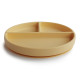 Mushie Silicone Suction Plate - Pale Daffodil