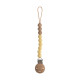 Mushie Pacifier Clips - Eva Mustard Yellow