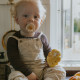 FRIGG Daisy - Round Latex 2-Pack Pacifiers - Chamomile/Honey gold