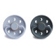 FRIGG Moon Phase - Round Latex 2-Pack Pacifiers - Powder Blue/Slate