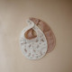 Mushie Muslin Bib 2-Pack - Blush/Pink Floral
