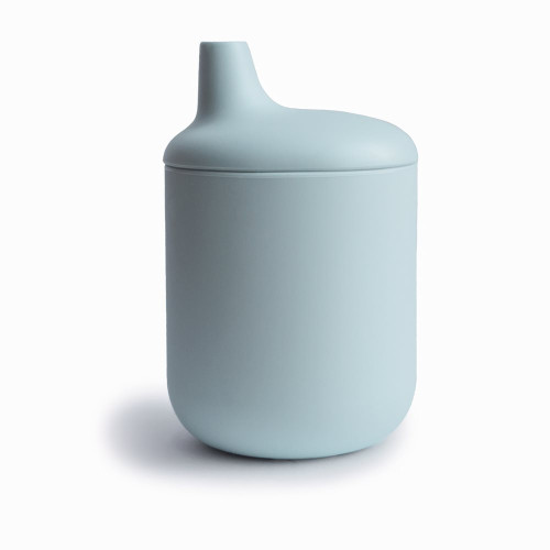 Mushie Silicone Sippy Cup 175 ml - Powder Blue