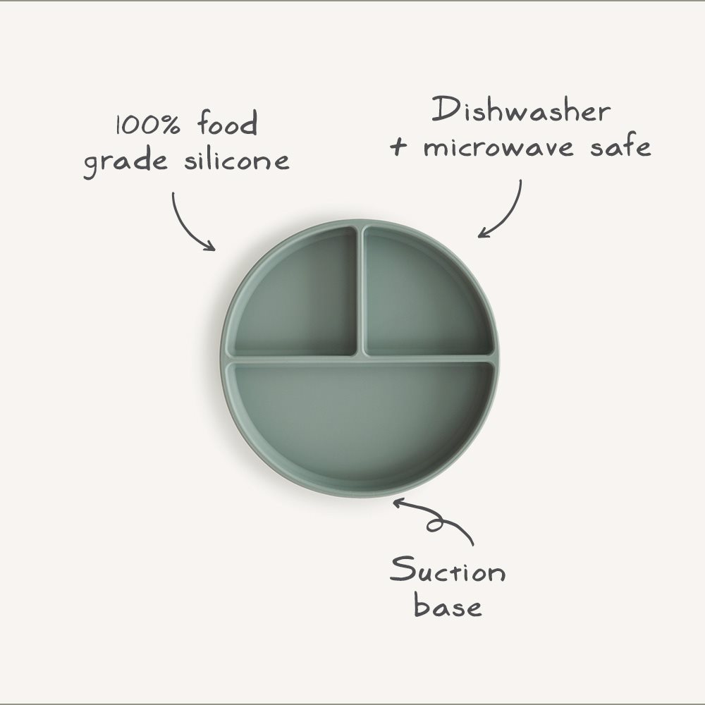 Mushie Silicone Suction Plate - Blush
