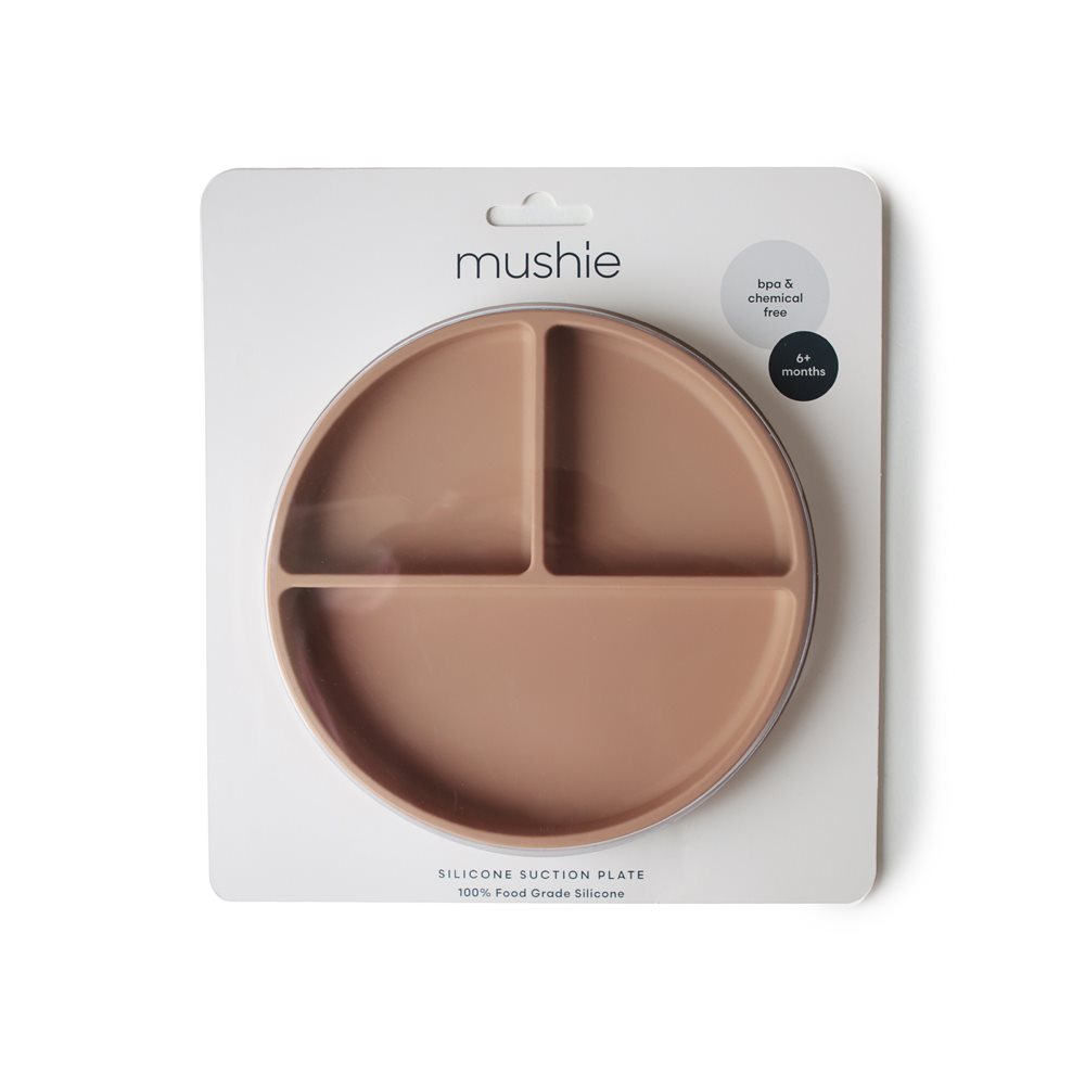 Mushie Silicone Suction Plate - Blush