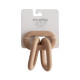 Mushie Teether - Cat - Stone