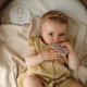Mushie Teether - Rocket - Soft Lilac