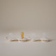 FRIGG ​​Baby's First pacifier​ 4-pack - Floral heart - Cream