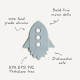 Mushie Teether - Rocket - Cloud