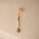 Mushie Pacifier Clips - Eva Mustard Yellow