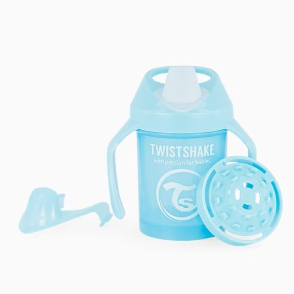 Twistshake Sippy Cup Spill-free with Mixer Net Small - Blue