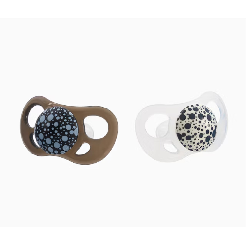 Twistshake Pacifiers 6+ months 2-pack Black/White