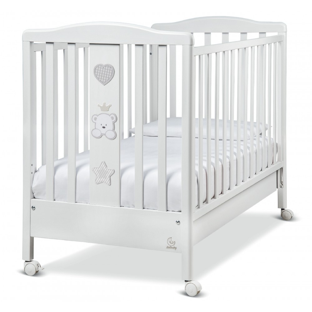 Italbaby Baby Re white кроватка для новорожденных