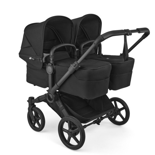 Bugaboo Donkey 6 Twin dviņu rati Heritage black