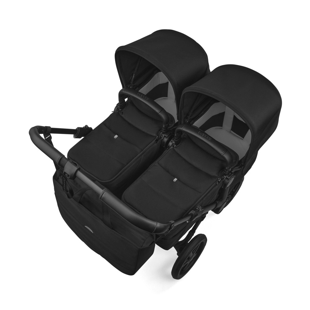 Bugaboo Donkey 6 Twin dviņu rati Heritage black