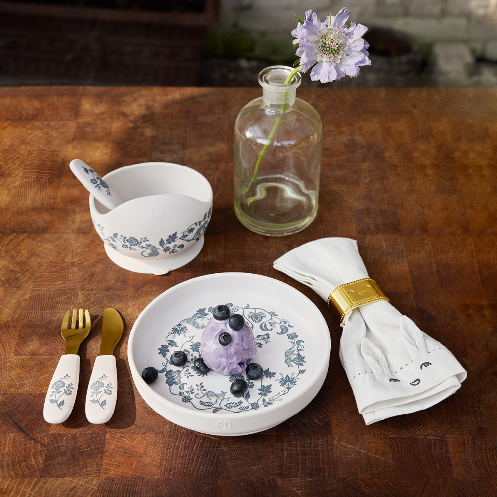Elodie Details Silicone Bowl Set - Garden Leo Toile