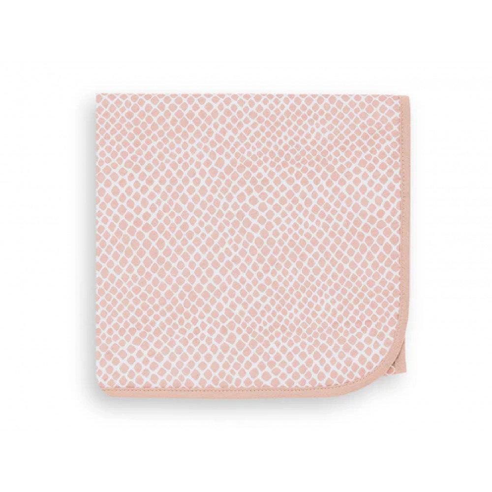 Jollein хлопковый плед 75x100cm Snake Pale Pink