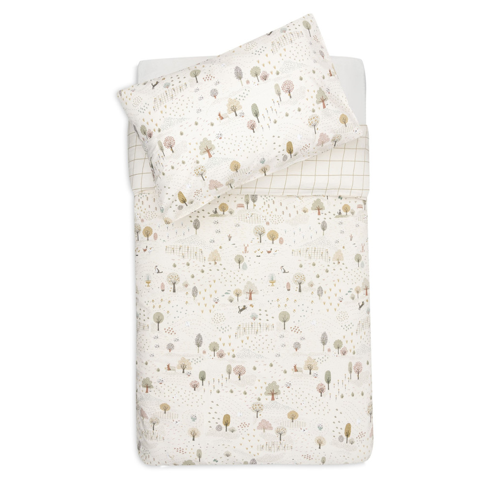 Jollein Duvet Cover Set Tiny Park 100x140cm + 40/60 Cm
