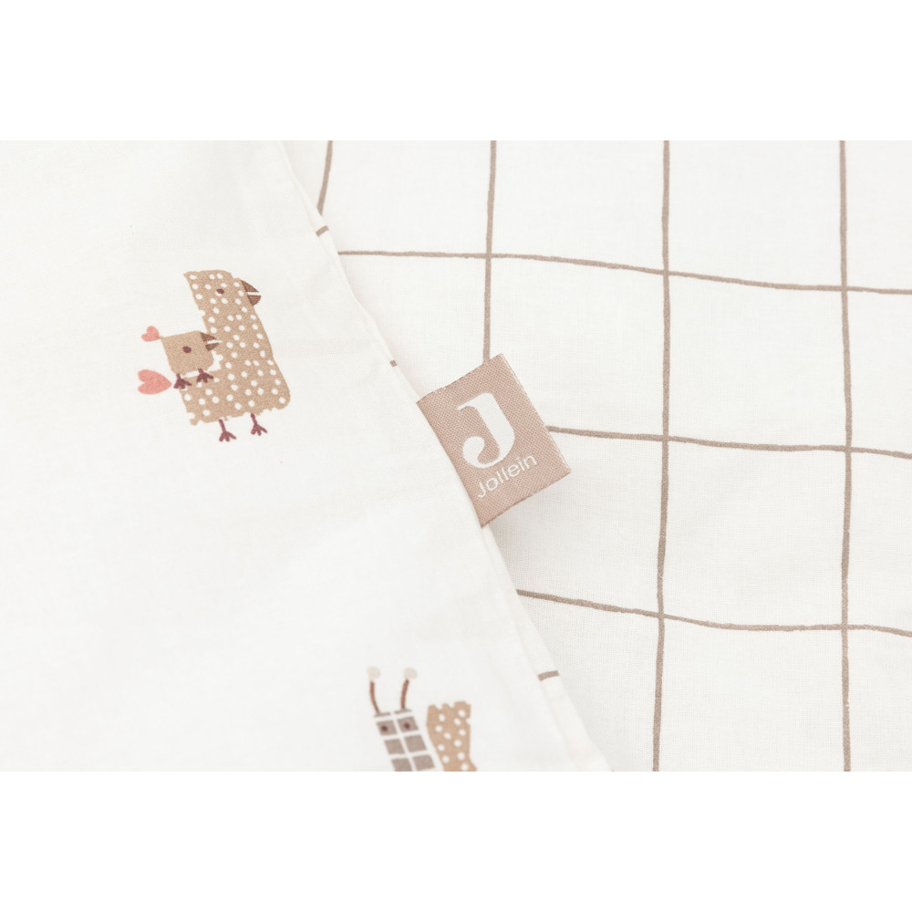 Jollein Duvet Cover Set Animal Friends 100x140cm + 40/60 Cm