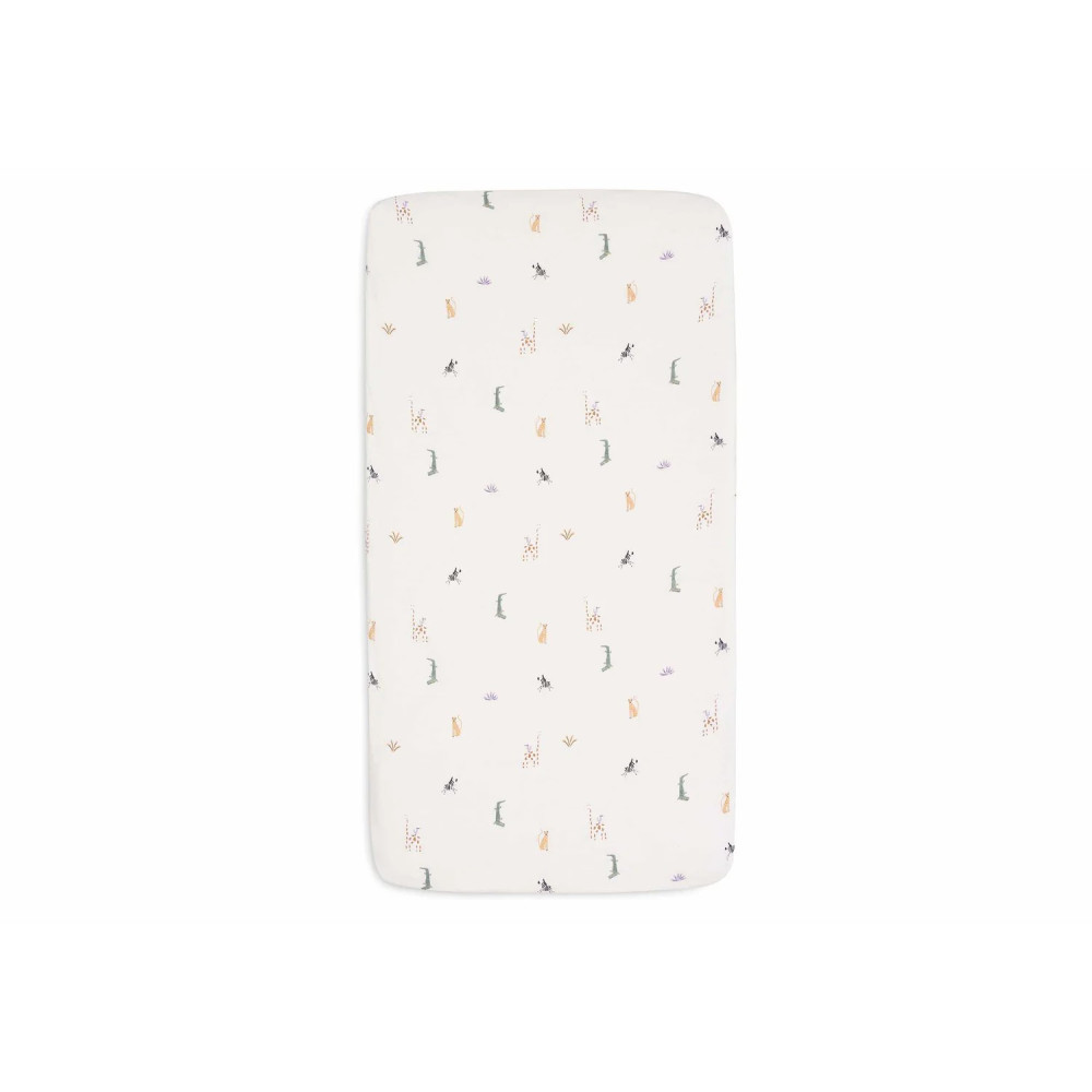 40/50x80/90cm Fitted Sheet Jersey Jungle Jambo