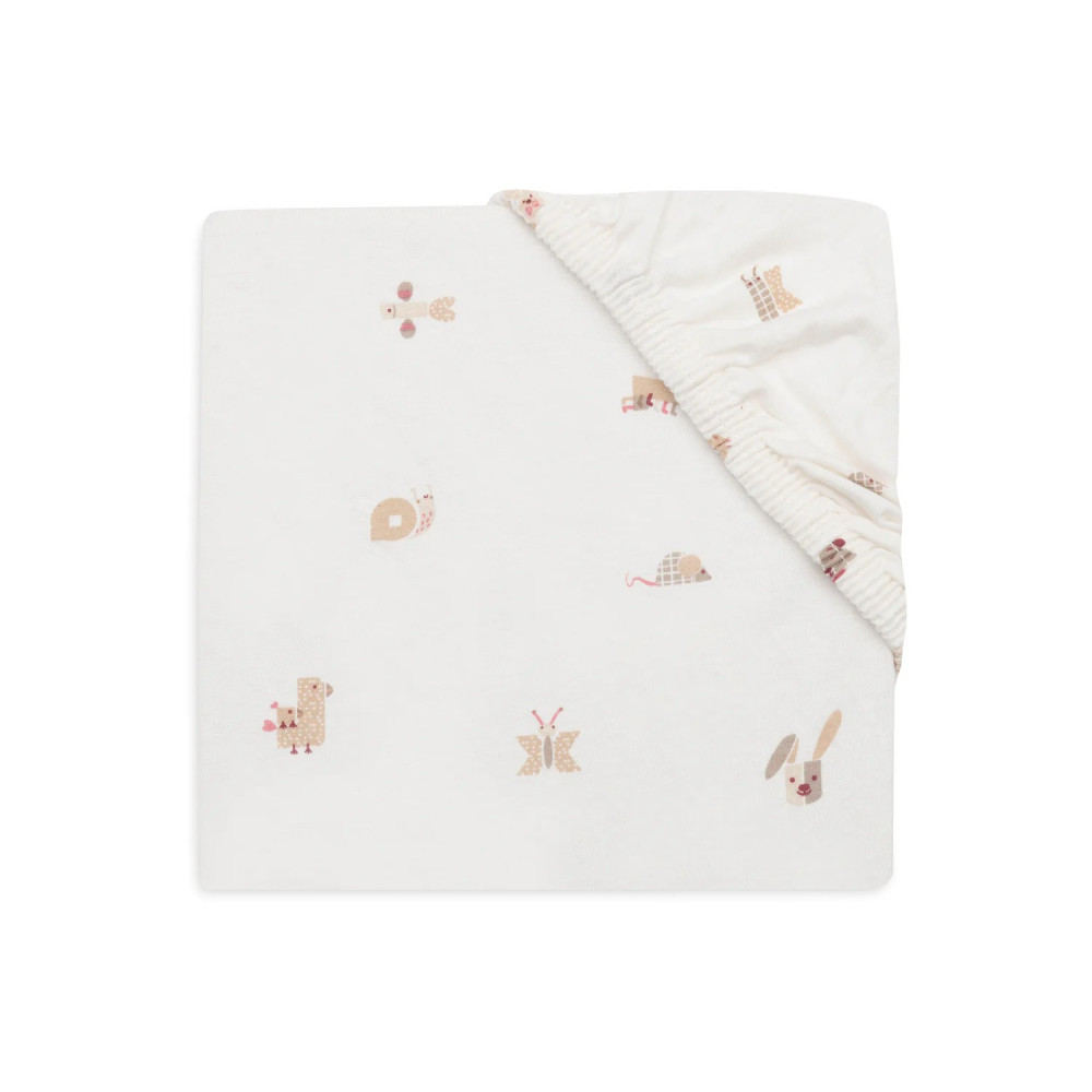 Fitted Sheet Jersey Animal Friends