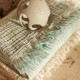Jollein blanket 75x100cm - Muslin Fringe Stripe - Sea Green GOTS