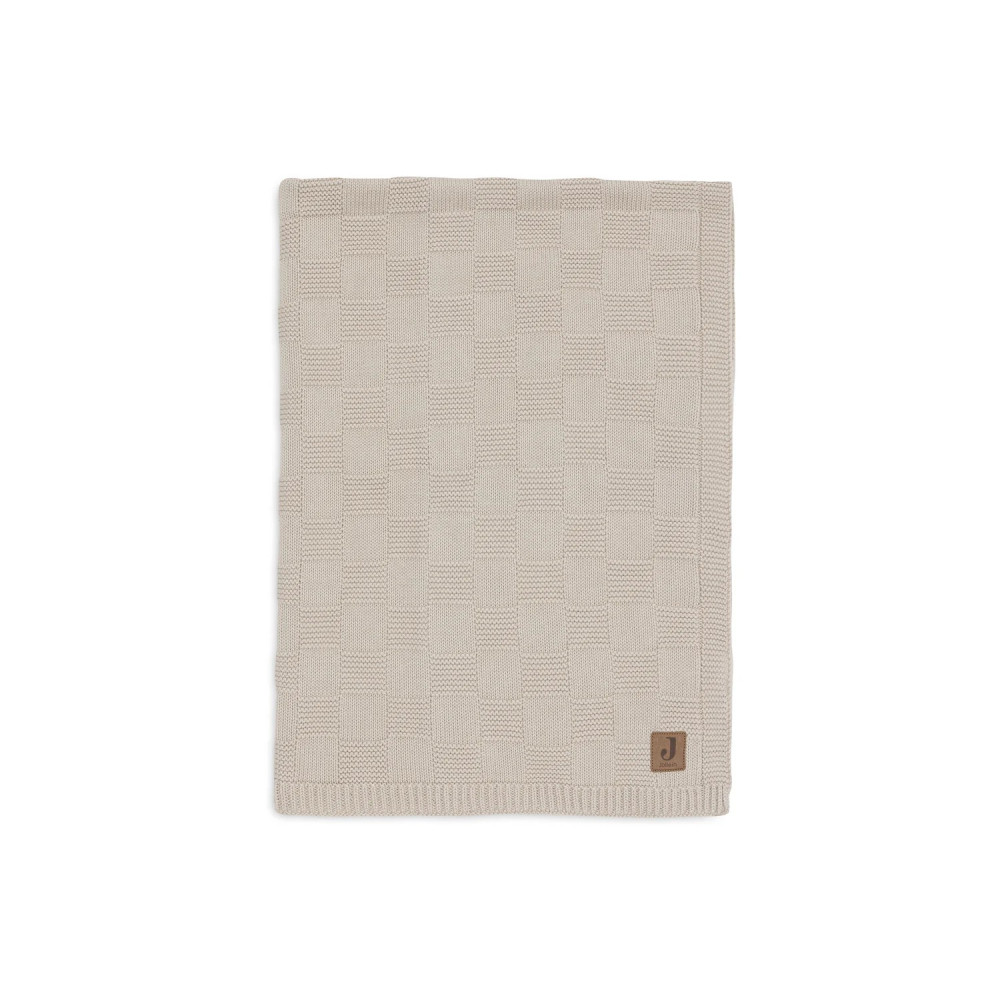 Jollein Blanket 75x100cm - Box Knit Sand GOTS