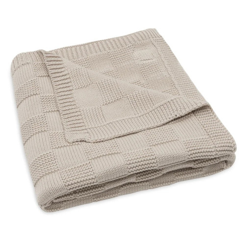 Jollein Blanket 75x100cm - Box Knit Sand GOTS