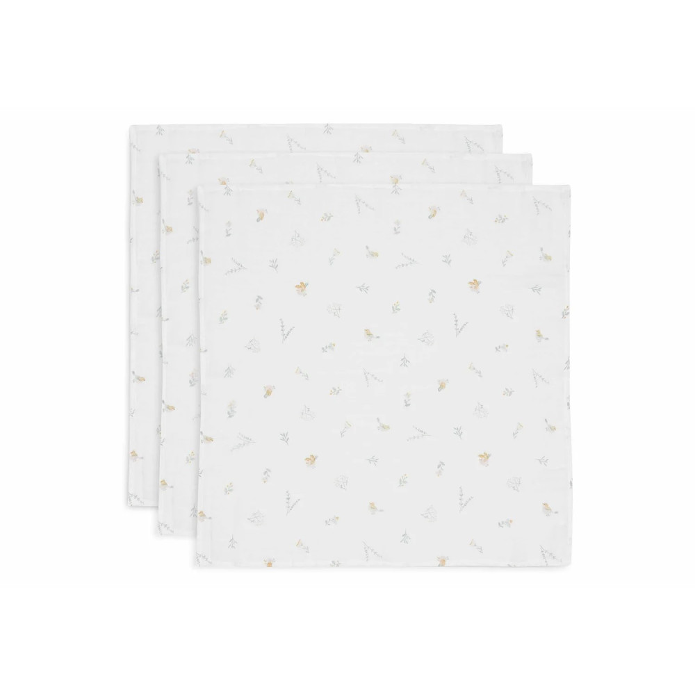 Jollein Muslin Cloth 70x70cm Lovely Birds - 3 Pack
