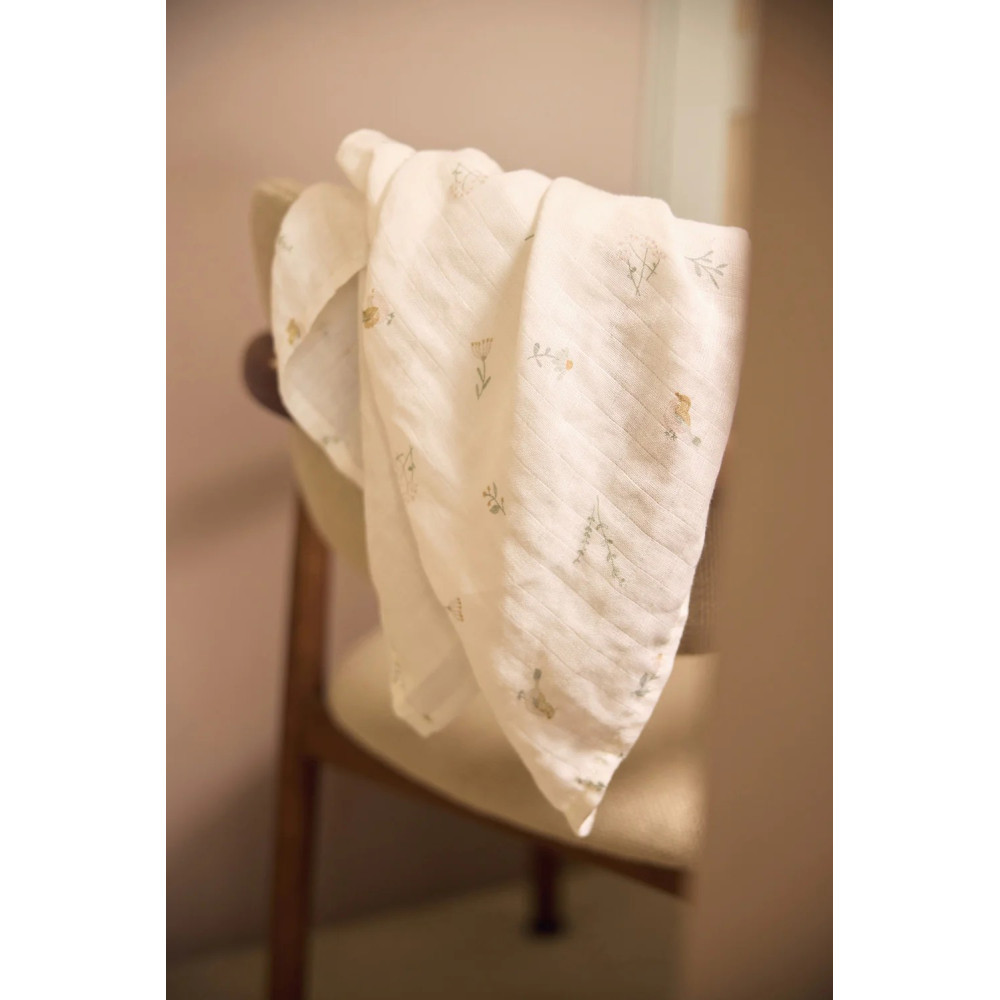 Jollein Muslin Cloth 70x70cm Lovely Birds - 3 Pack