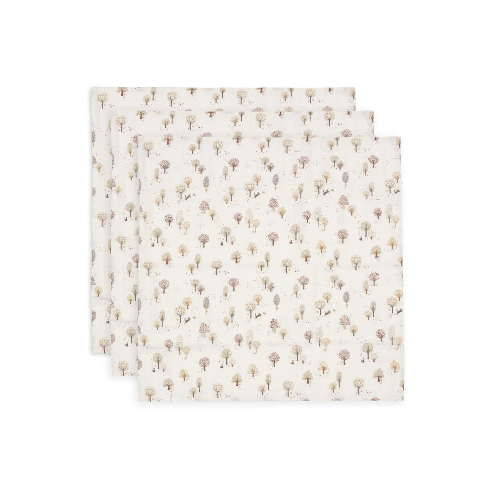Jollein Muslin Cloth 70x70cm Tiny Park - 3 Pack