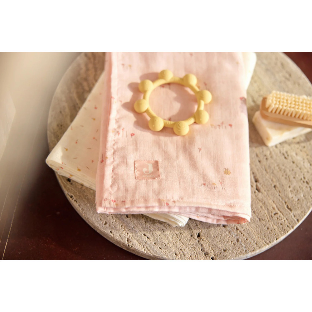 Jollein Muslin Cloth 70x70cm Pretty Picnic - 3 Pack