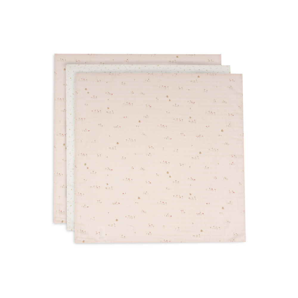 Jollein Muslin Cloth 70x70cm Pretty Picnic - 3 Pack