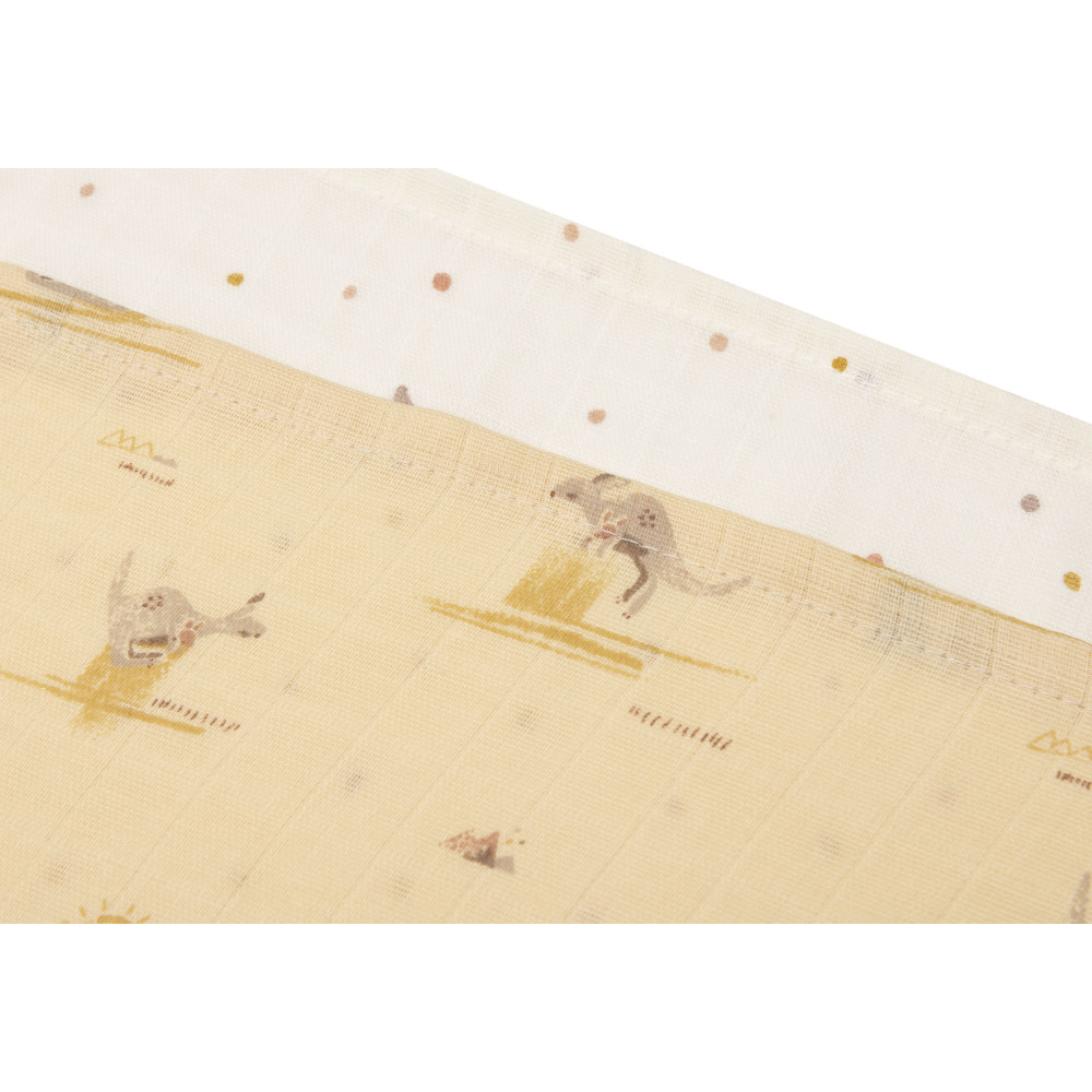 Jollein Muslin Cloth 70x70cm Kangaroots - 3 Pack