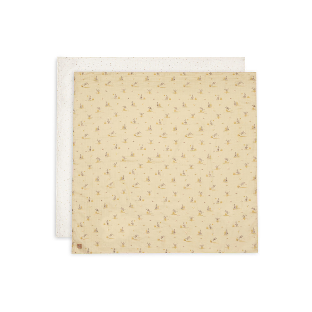 Swaddle Muslin 115x115cm Kangaroots - 2 Pack