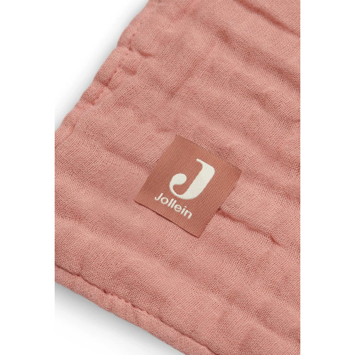 Jollein Wrinkled Baby Blanket 75 x 100 cm - Rosewood